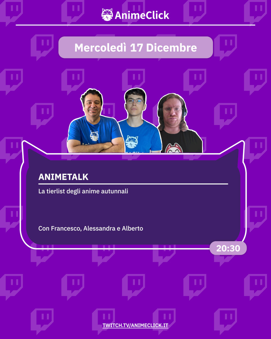 AnimeClick su Twitch: programma dal 15 al 21 dicembre AnimeClick su Twitch: programma dal 15 al 21 dicembre